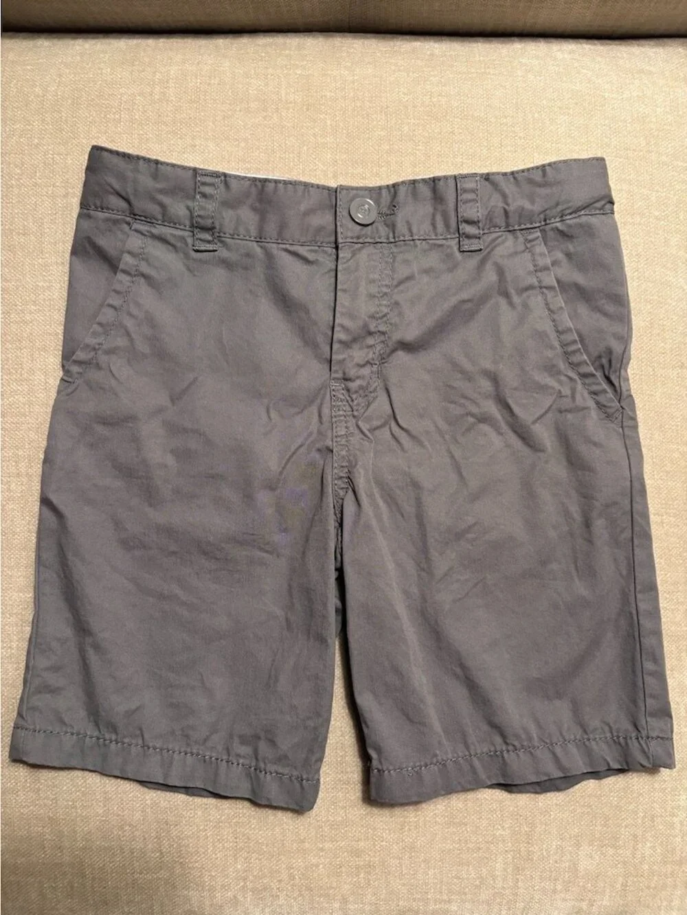 Cat & Jack grey cotton poplin shorts, Size 7